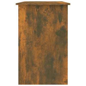 Schreibtisch Räuchereiche 100x50x76 cm Holzwerkstoff Stilecasa