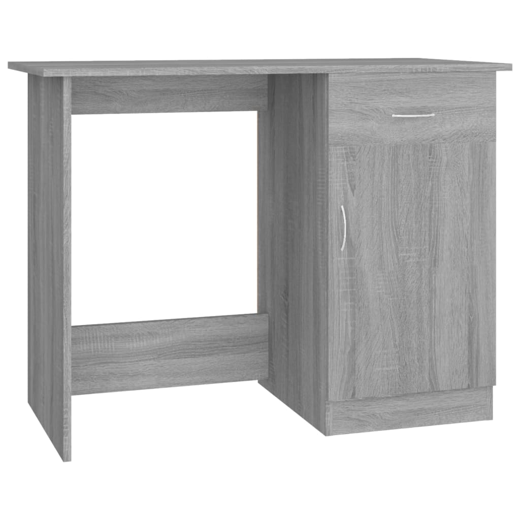 vidaXL Schreibtisch Grau Sonoma 100x50x76 cm Holzwerkstoff