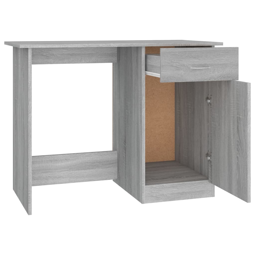 vidaXL Schreibtisch Grau Sonoma 100x50x76 cm Holzwerkstoff