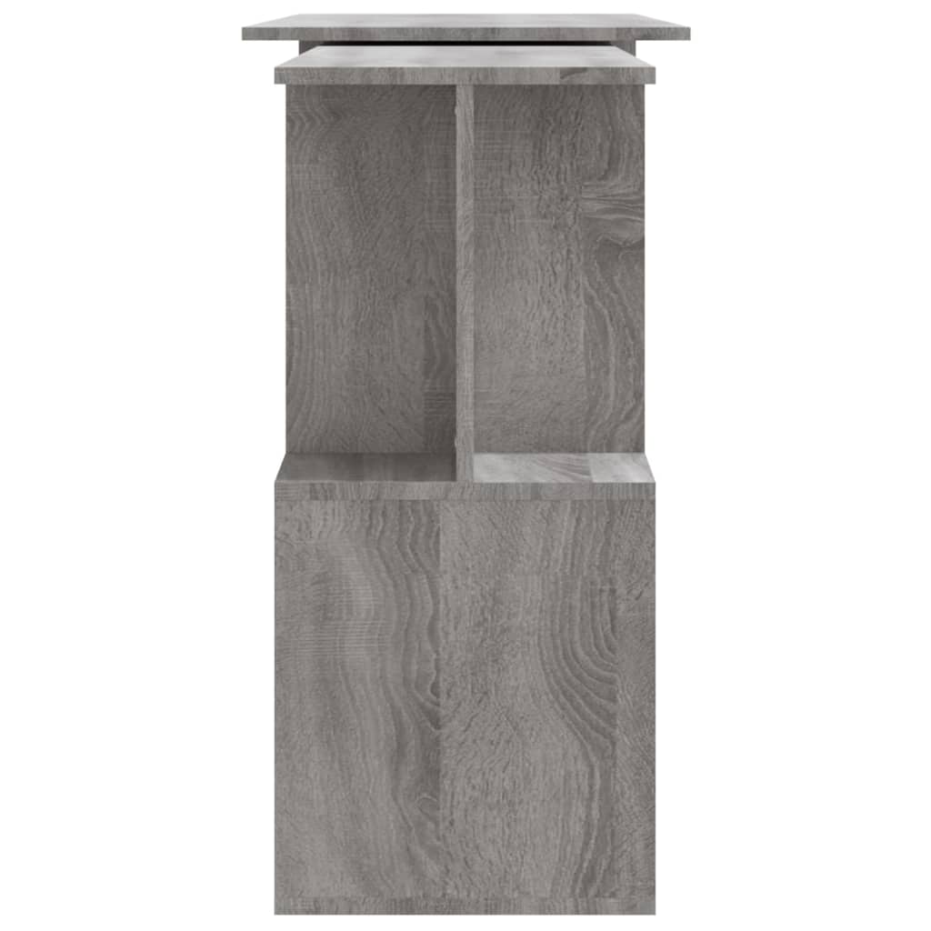 vidaXL Eckschreibtisch Grau Sonoma 200x50x76 cm Holzwerkstoff