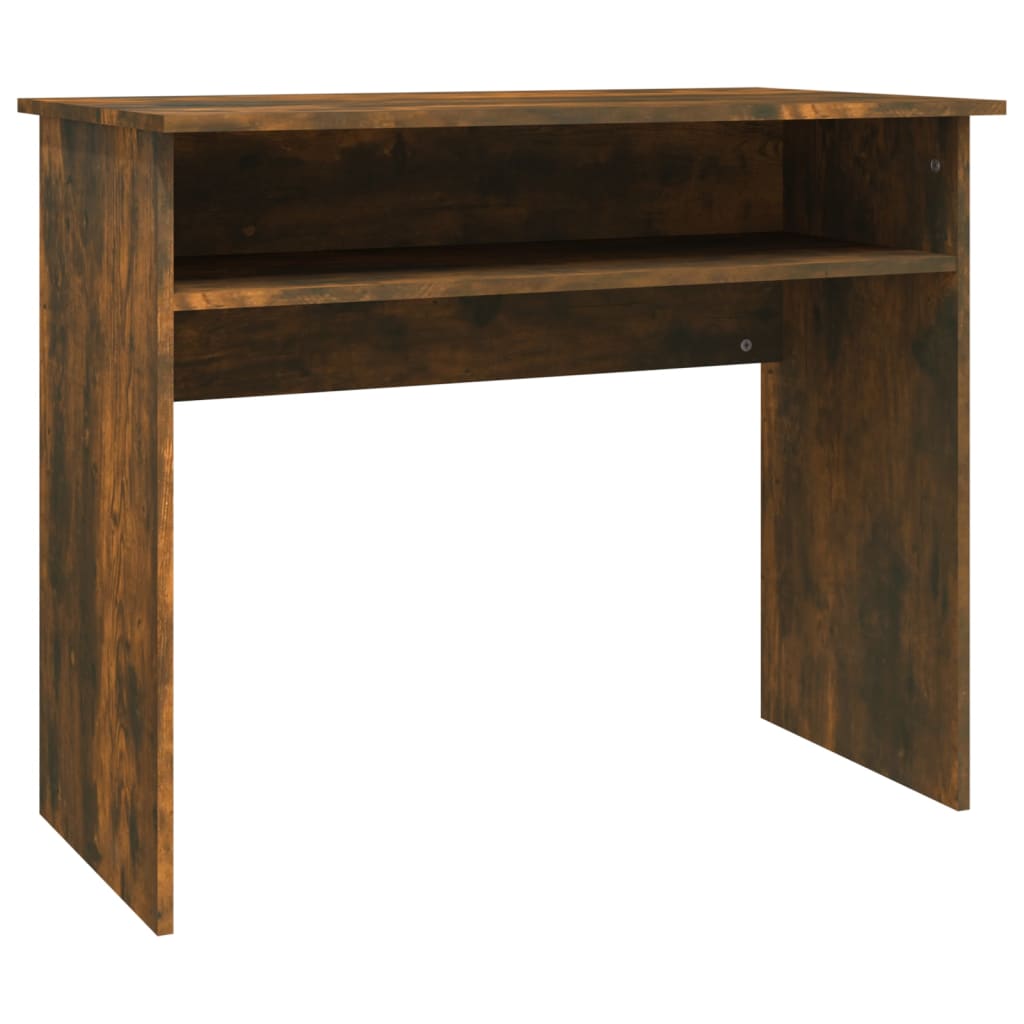 vidaXL Schreibtisch Räuchereiche 90x50x74 cm Holzwerkstoff