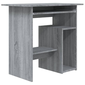 vidaXL Schreibtisch Grau Sonoma 80x45x74 cm Holzwerkstoff