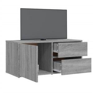 vidaXL TV-Schrank Grau Sonoma 80x34x36 cm Holzwerkstoff