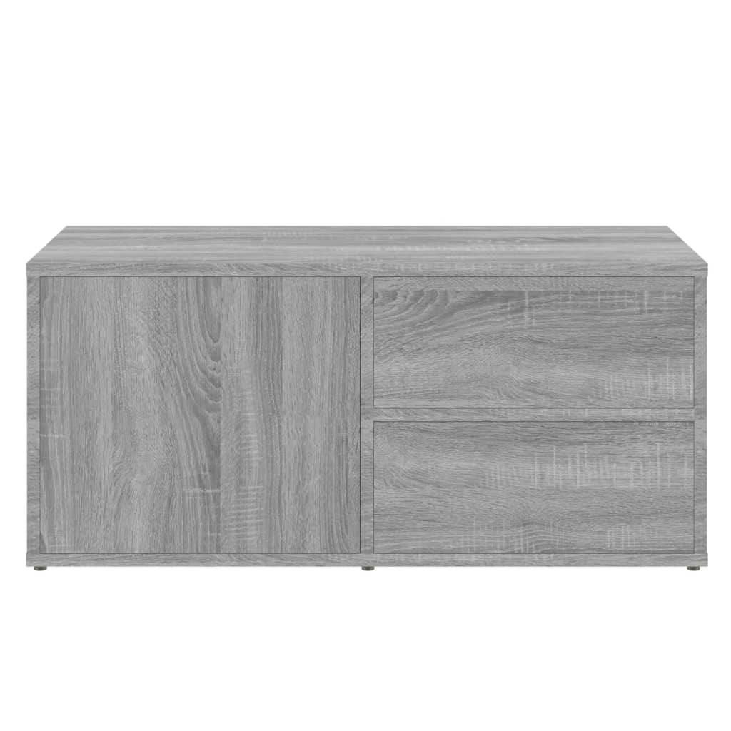 vidaXL TV-Schrank Grau Sonoma 80x34x36 cm Holzwerkstoff