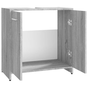 Badezimmerschrank Grau Sonoma 60x33x60 cm Holzwerkstoff Stilecasa