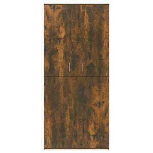 Schuhschrank Räuchereiche 80x39x178 cm Holzwerkstoff