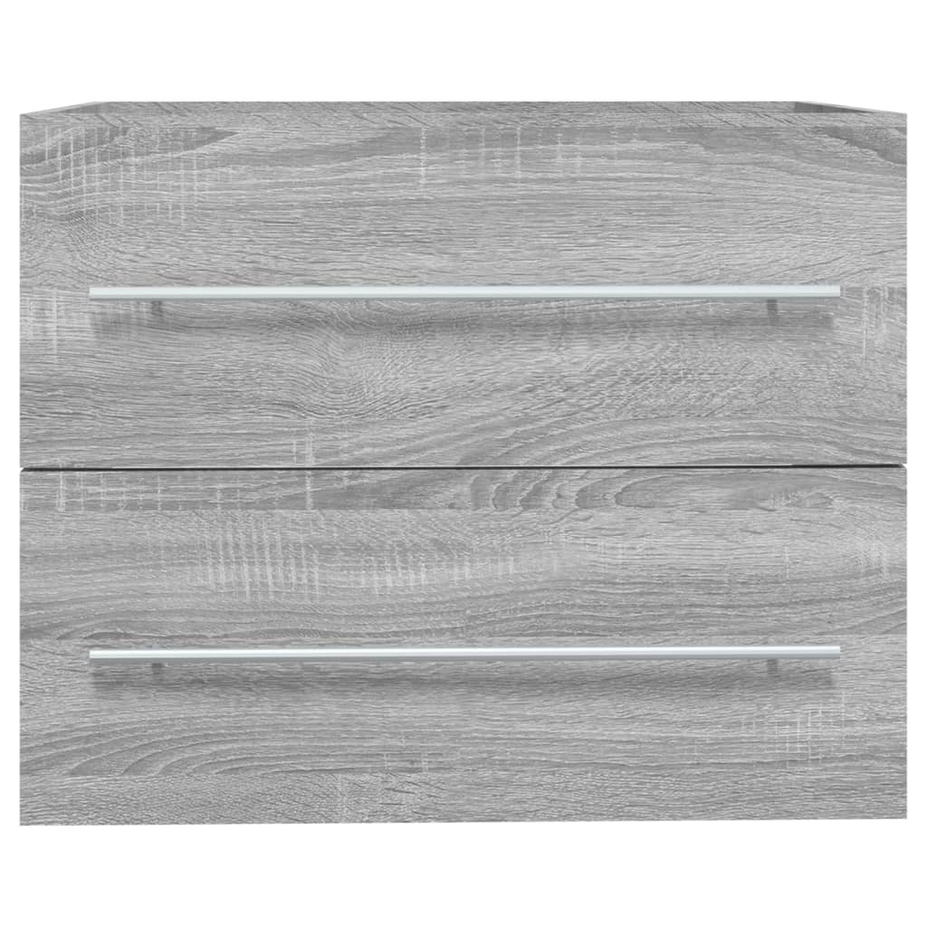 Waschbeckenschrank Grau Sonoma 60x38,5x48 cm Holzwerkstoff VIDAXL