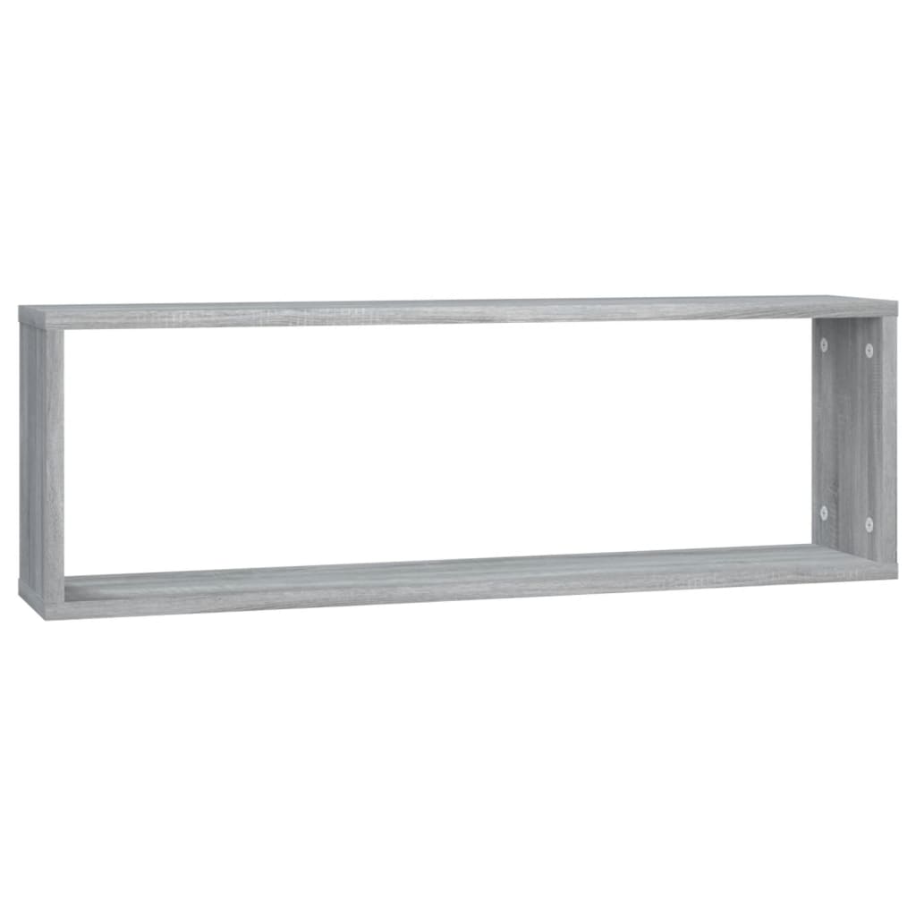 vidaXL Wandregale 4 Stk. Grau Sonoma 80x15x26,5 cm Holzwerkstoff