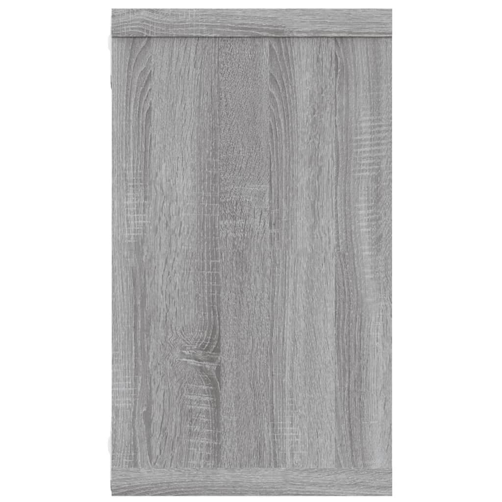 vidaXL Wandregale 4 Stk. Grau Sonoma 80x15x26,5 cm Holzwerkstoff