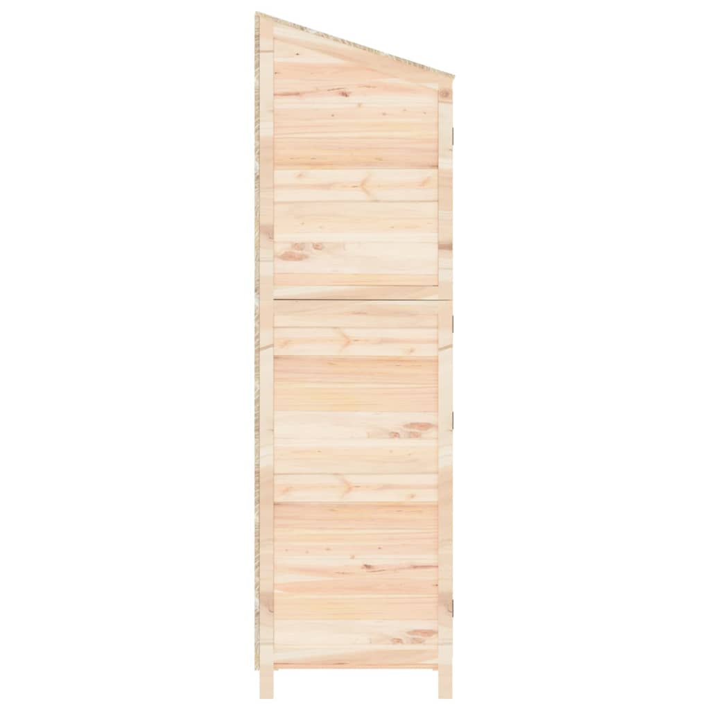 vidaXL Geräteschuppen 55x52x174,5 cm Massivholz Tanne