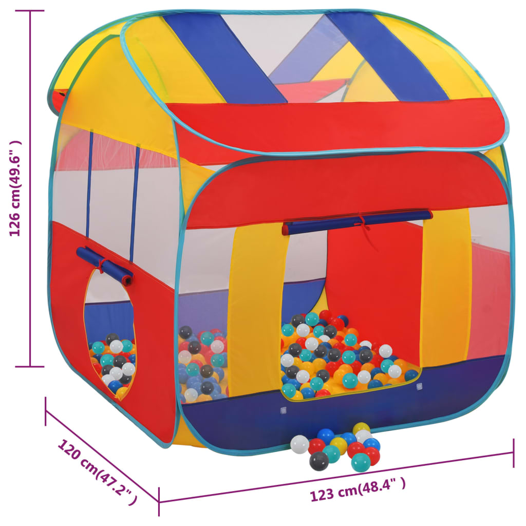 Spielzelt mit 550 Bällen 123x120x126 cm Stilecasa