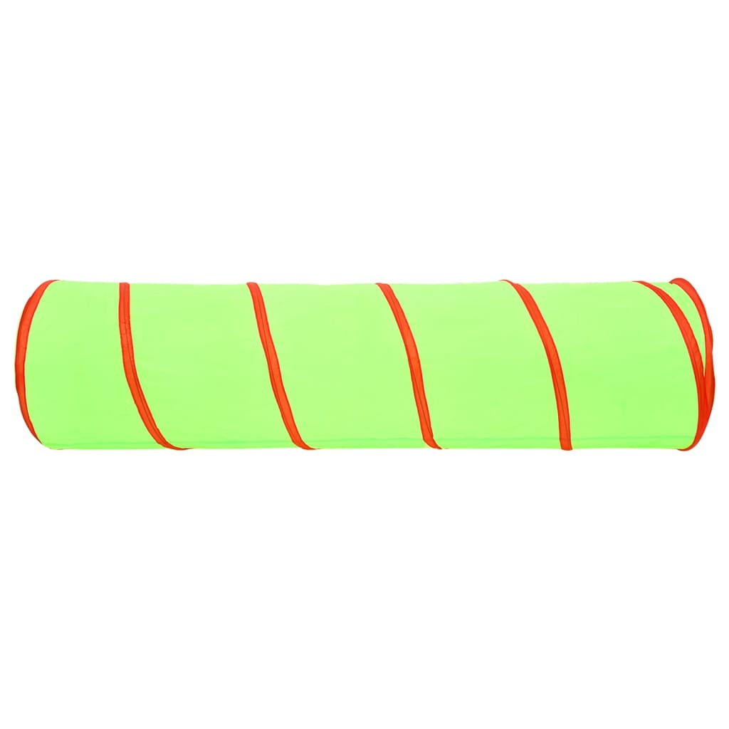 Spieltunnel mit 250 Bällen Grün 175 cm Polyester