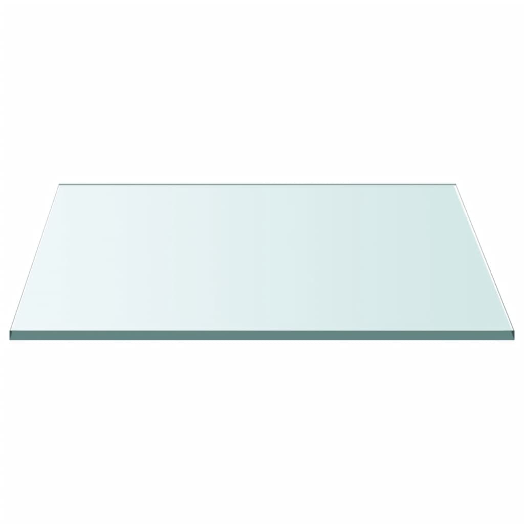 vidaXL Tischplatte Transparent 60x60 cm Hartglas