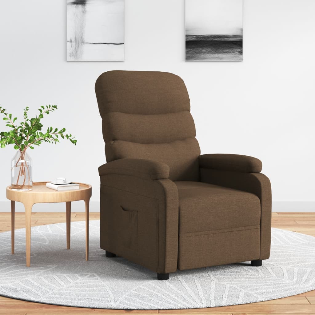 vidaXL Relaxsessel Braun Stoff