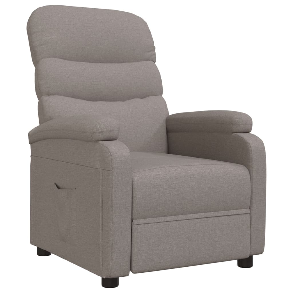 vidaXL Relaxsessel Taupe Stoff