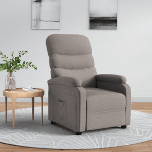 vidaXL Relaxsessel Taupe Stoff