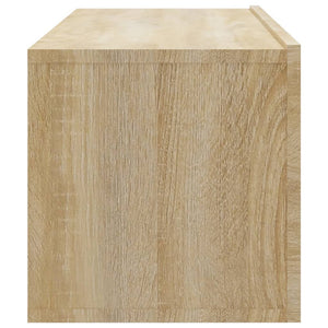 vidaXL TV-Wandschränke 2 Stk. Sonoma-Eiche 100x30x30 cm Holzwerkstoff