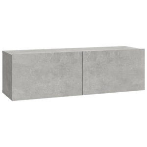 vidaXL TV-Wandschränke 2 Stk. Betongrau 100x30x30 cm Holzwerkstoff