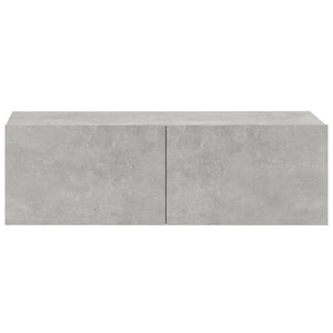 vidaXL TV-Wandschränke 2 Stk. Betongrau 100x30x30 cm Holzwerkstoff