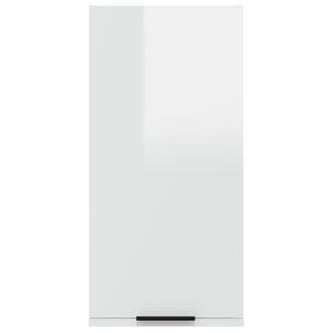 Wand-Badschrank Hochglanz-Weiß 32x20x67 cm Stilecasa