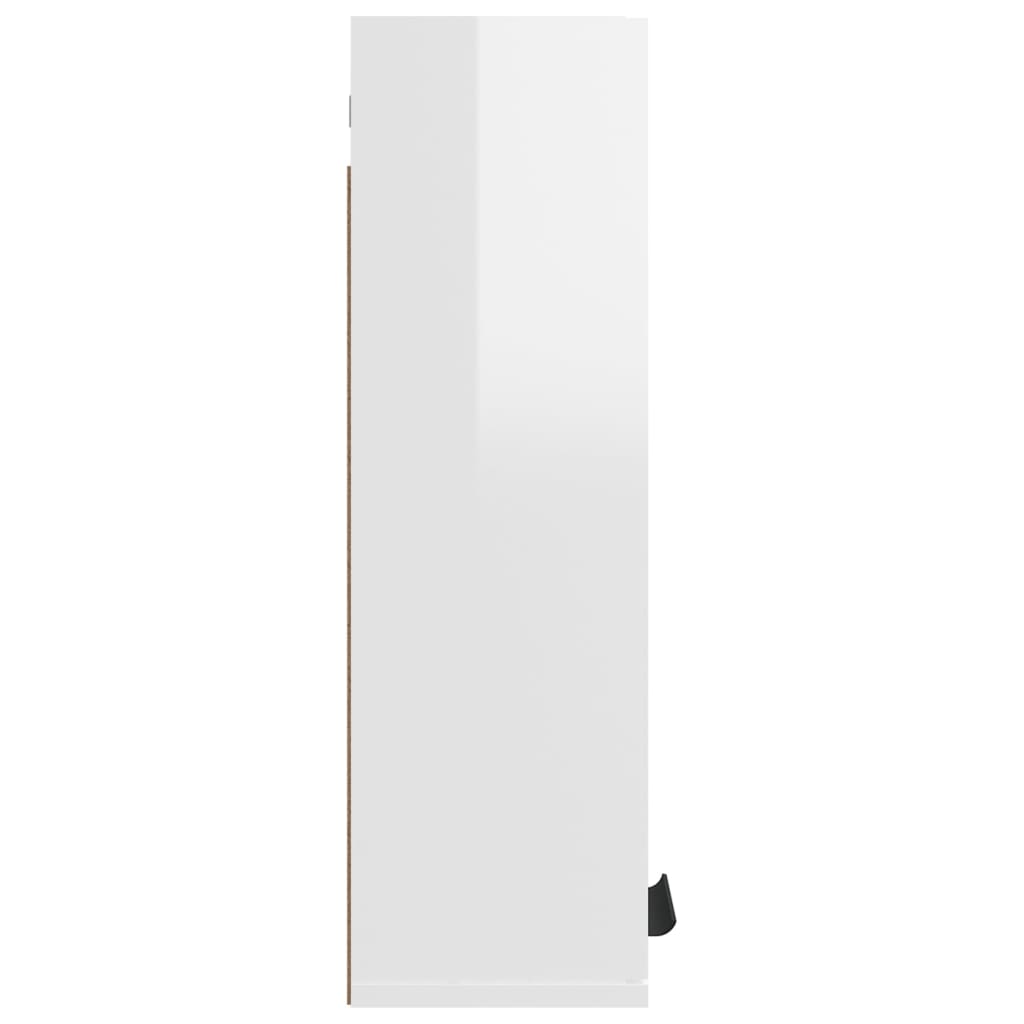 Wand-Badschrank Hochglanz-Weiß 32x20x67 cm Stilecasa