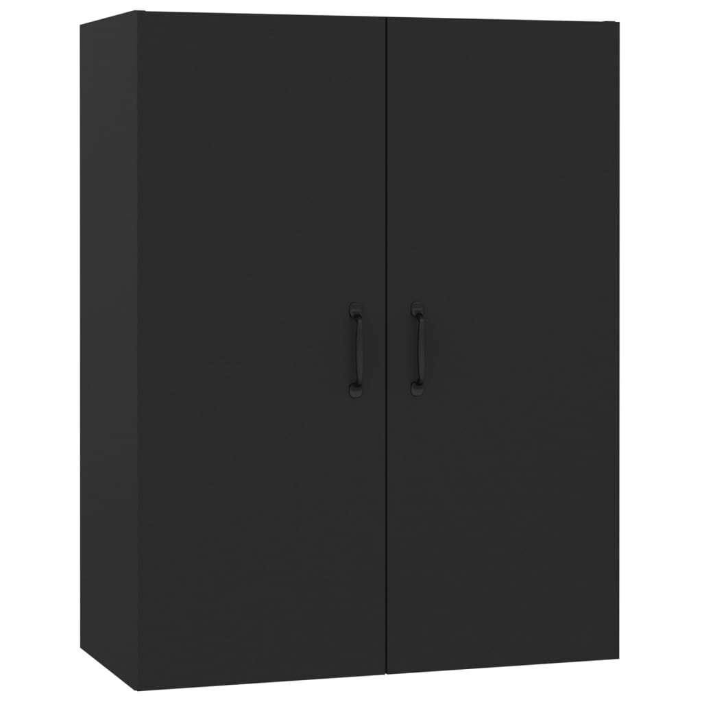 vidaXL Hängeschrank Schwarz 69,5x34x90 cm Holzwerkstoff