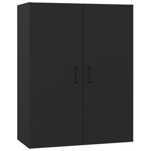 vidaXL Hängeschrank Schwarz 69,5x34x90 cm Holzwerkstoff