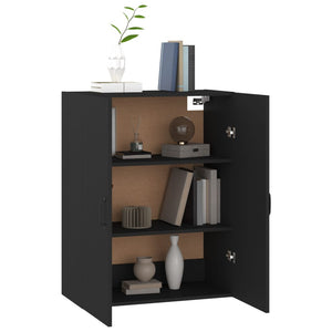 vidaXL Hängeschrank Schwarz 69,5x34x90 cm Holzwerkstoff