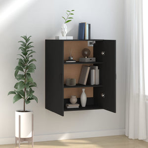 vidaXL Hängeschrank Schwarz 69,5x34x90 cm Holzwerkstoff