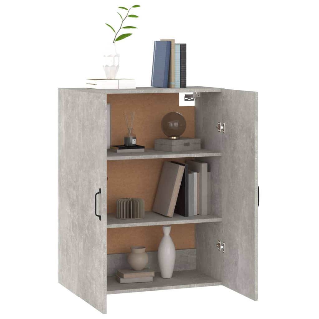 Hängeschrank Betongrau 69,5x34x90 cm Holzwerkstoff Stilecasa