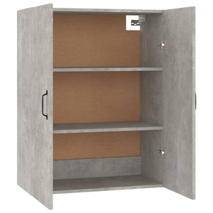 Hängeschrank Betongrau 69,5x34x90 cm Holzwerkstoff Stilecasa