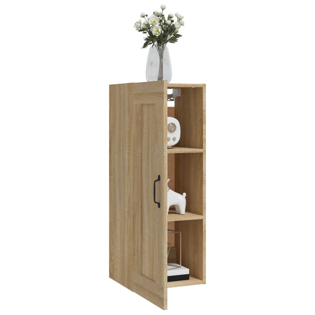 vidaXL Hängeschrank Sonoma-Eiche 35x34x90 cm Holzwerkstoff