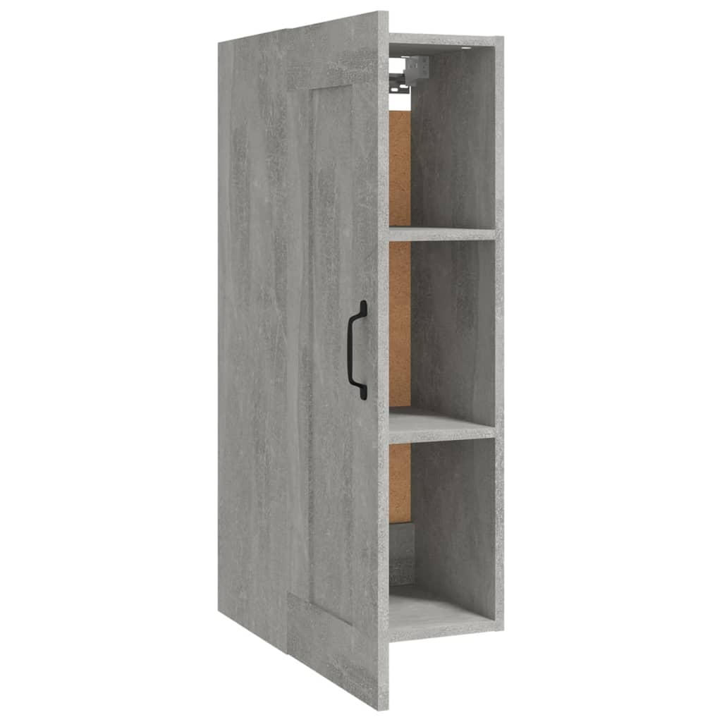 vidaXL Hängeschrank Betongrau 35x34x90 cm Holzwerkstoff