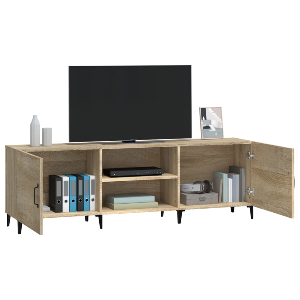 TV-Schrank Sonoma-Eiche 150x30x50 cm Holzwerkstoff Stilecasa