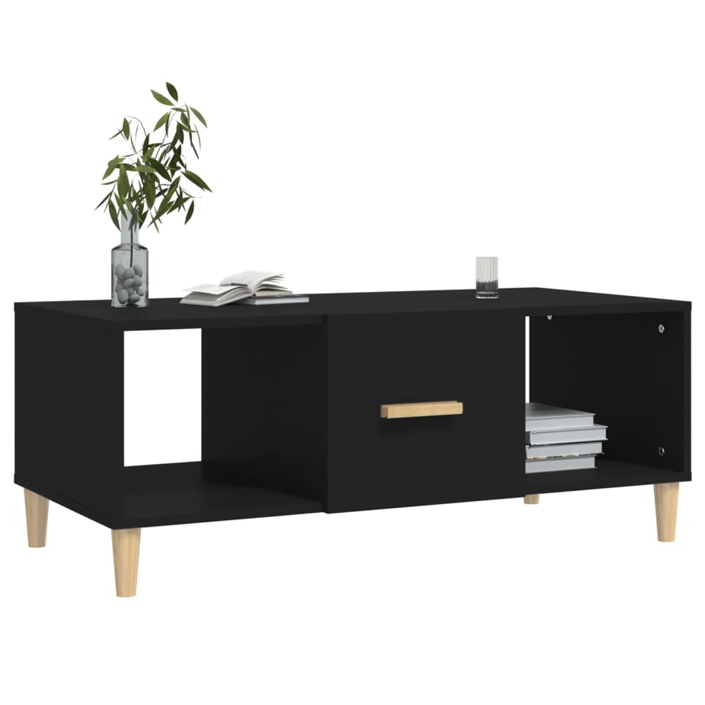 vidaXL Couchtisch Schwarz 102x50x40 cm Holzwerkstoff