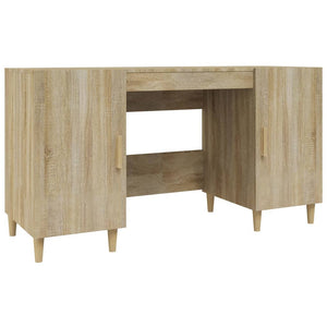 vidaXL Schreibtisch Sonoma-Eiche 140x50x75 cm Holzwerkstoff