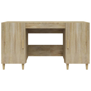 vidaXL Schreibtisch Sonoma-Eiche 140x50x75 cm Holzwerkstoff