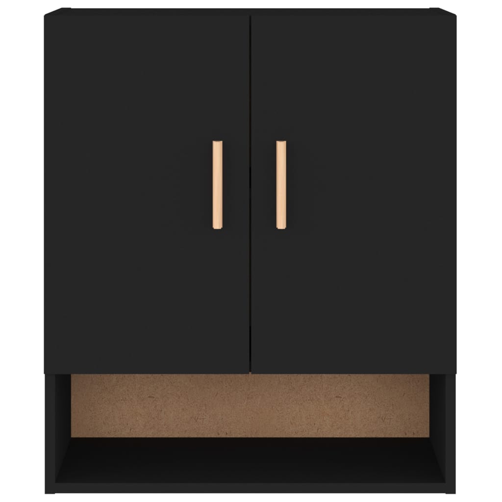 vidaXL Wandschrank Schwarz 60x31x70 cm Holzwerkstoff