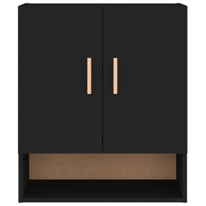 vidaXL Wandschrank Schwarz 60x31x70 cm Holzwerkstoff