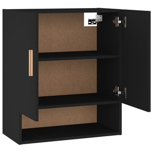 vidaXL Wandschrank Schwarz 60x31x70 cm Holzwerkstoff