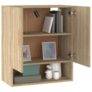 vidaXL Wandschrank Sonoma-Eiche 60x31x70 cm Holzwerkstoff