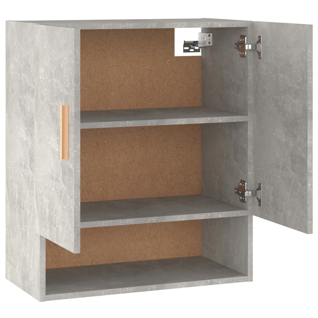 vidaXL Wandschrank Betongrau 60x31x70 cm Holzwerkstoff