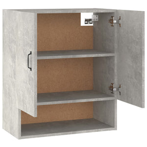 vidaXL Wandschrank Betongrau 60x31x70 cm Holzwerkstoff