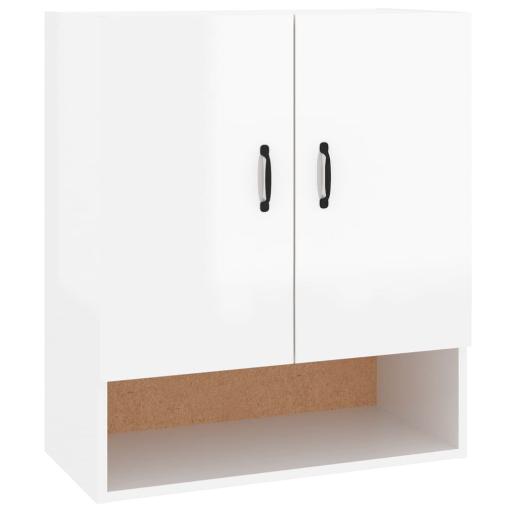 vidaXL Wandschrank Hochglanz-Weiß 60x31x70 cm Holzwerkstoff