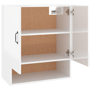 vidaXL Wandschrank Hochglanz-Weiß 60x31x70 cm Holzwerkstoff