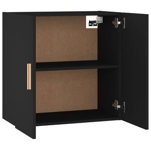 vidaXL Wandschrank Schwarz 60x30x60 cm Holzwerkstoff