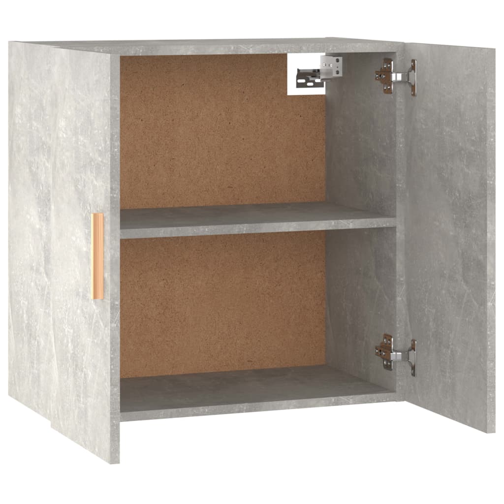 vidaXL Wandschrank Betongrau 60x30x60 cm Holzwerkstoff