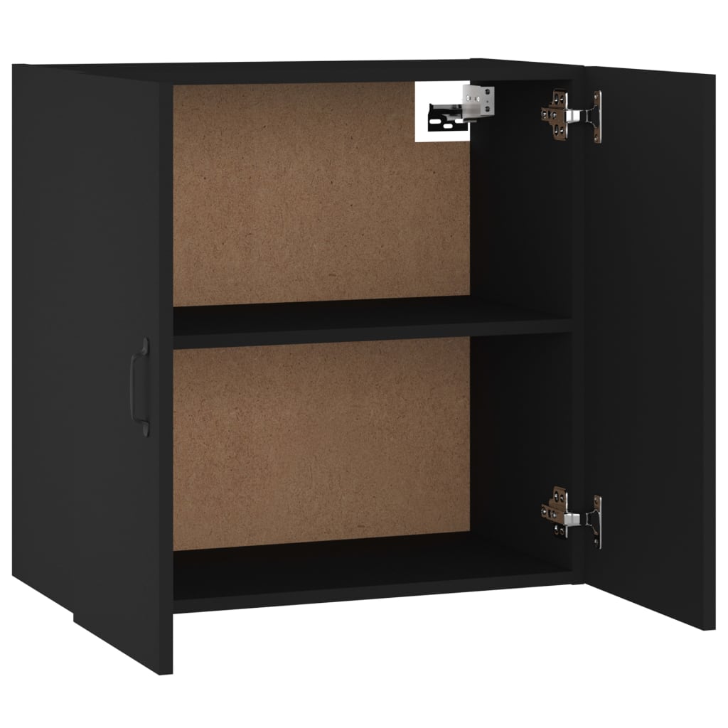 vidaXL Wandschrank Schwarz 60x31x60 cm Holzwerkstoff