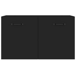 vidaXL Wandschrank Schwarz 60x36,5x35 cm Holzwerkstoff