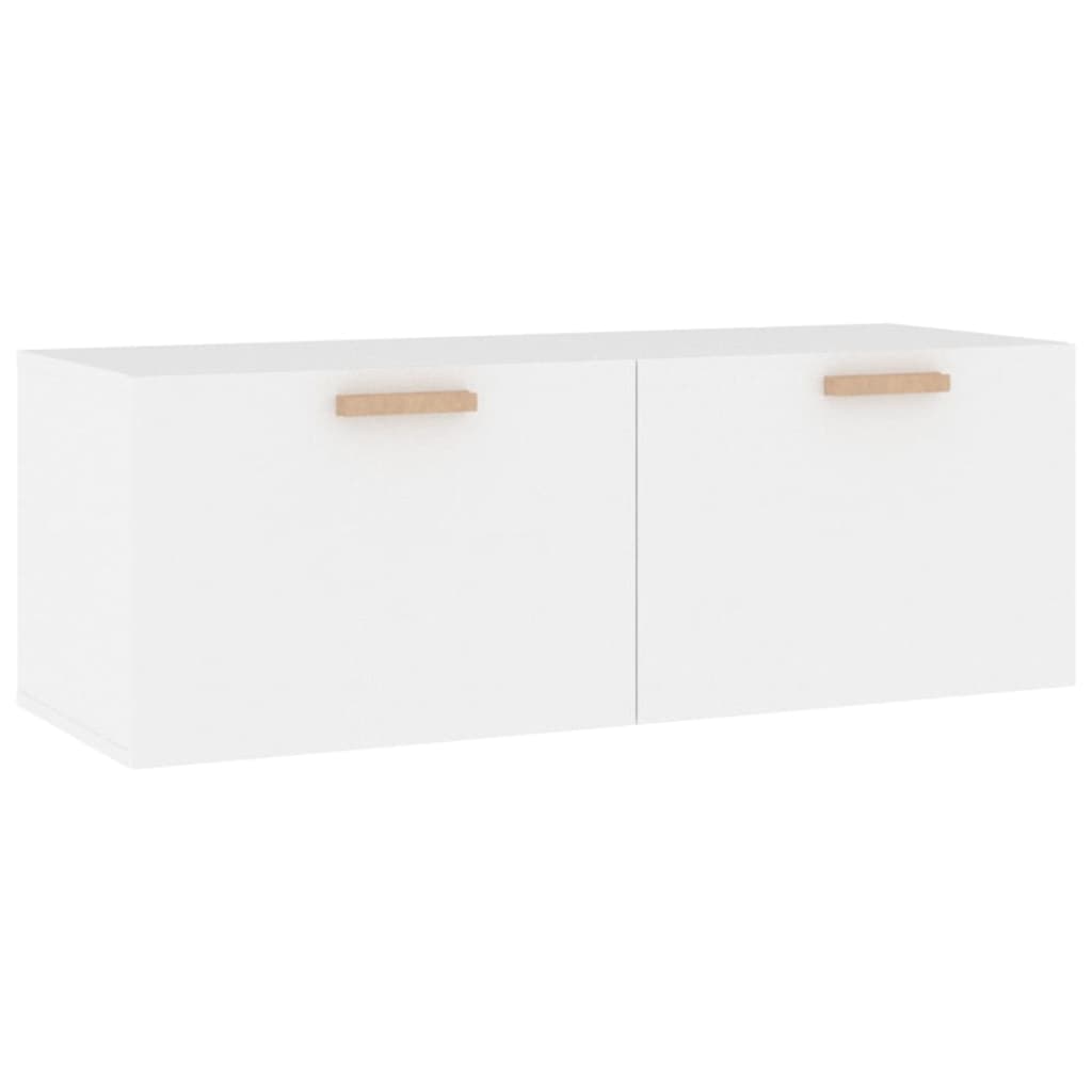 vidaXL Wandschrank Weiß 100x36,5x35 cm Holzwerkstoff